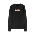 Palm Angels Burning Logo Classic Tee Long-Sleeve "Black/White"
