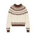 Saint Laurent Sweater "Naturel/Marron/Beige"
