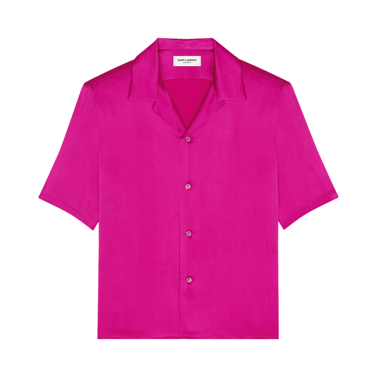 Saint Laurent Shark Collar Shirt "Fuchsia"