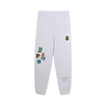 BAPE Multi Fonts Sweat Pants "Grey"