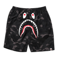 BAPE Color Camo Shark Beach Shorts "Black"