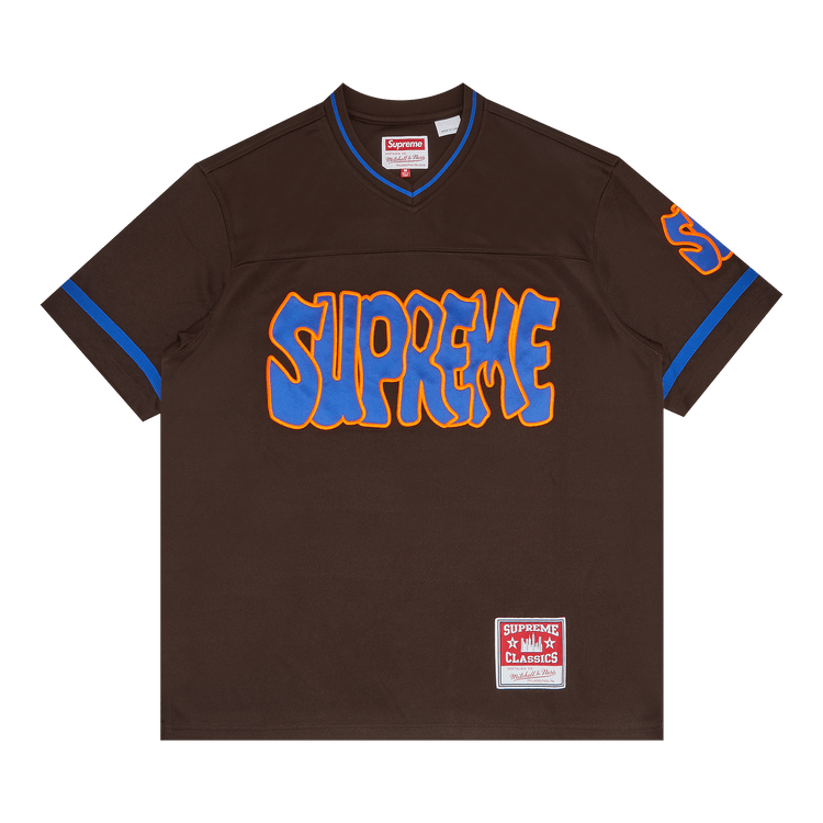 Supreme x Mitchell & Ness Football Jersey "Brown"