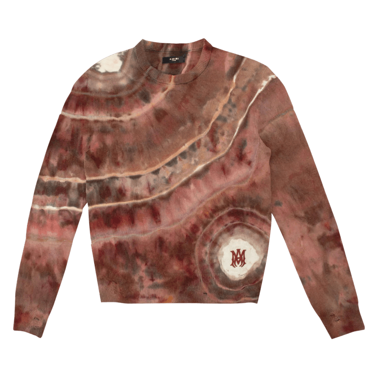Amiri Ma Tie Dye Crewneck "Clay"