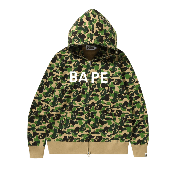 BAPE ABC Camo Full Zip Hoodie "Green"