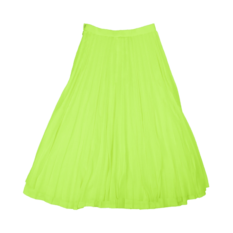 Junya Watanabe Pleated Skirt "Fluo Yellow"