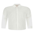 Valentino Long-Sleeve Poplin Shirt "White"
