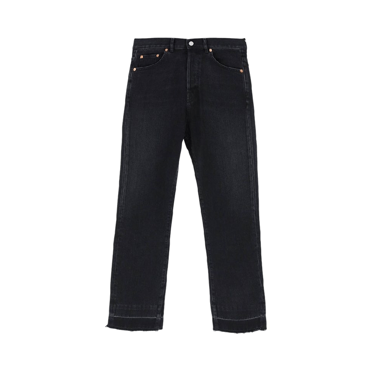 Valentino Straight Denim Pants "Black"