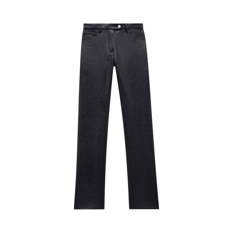 Courrèges 5-Pocket Vinyl Pants "Black"