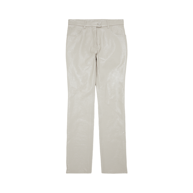 Courrèges 5-Pocket Vinyl Pants "Mastic Grey"