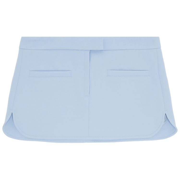 Courrèges Twill Heritage Pocket Mini Skirt "Sky"