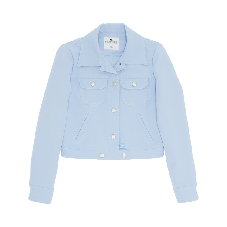 Courrèges Twill Trucker Jacket "Sky"