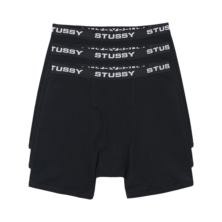 Stussy Boxer Briefs (3 Pack) "Black"