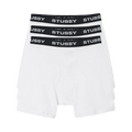 Stussy Boxer Briefs (3 Pack) "White"