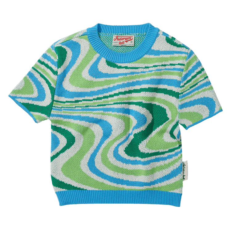 Andersson Bell Della Knit Top "Blue/Green"