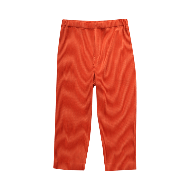 Homme Plissé Issey Miyake Pleated Pants "Vermilion Orange"