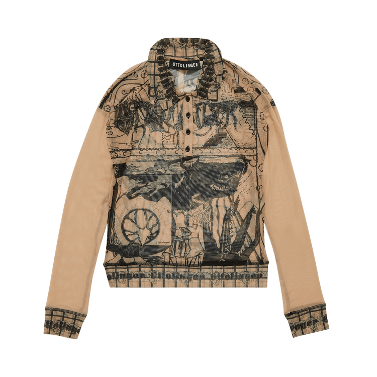 Ottolinger Mesh Polo "Otto Print"