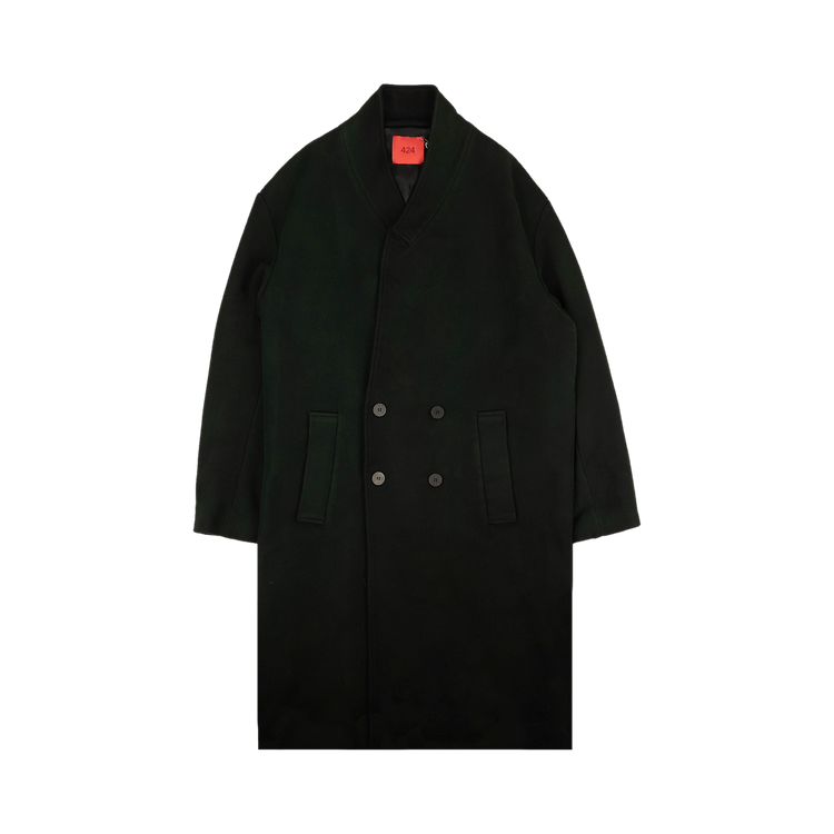 424 Long Wool Coat "Black"
