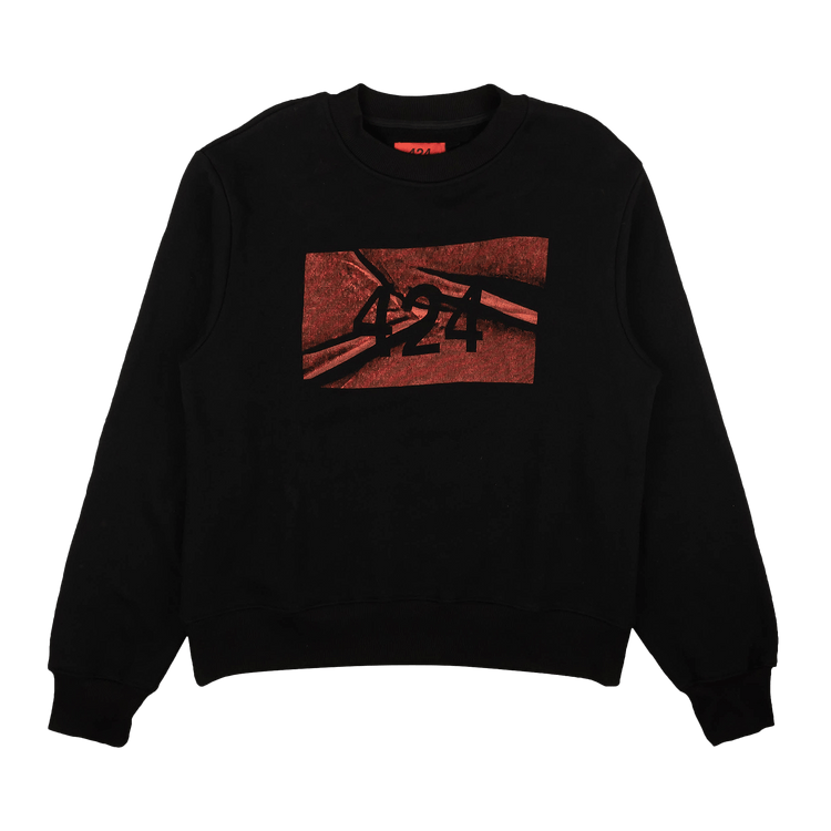 424 Logo Crewneck Sweatshirt "Black"