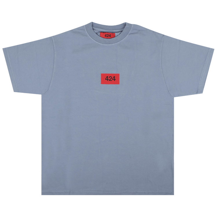 424 Box Logo Essential Fit T-Shirt "Blue"