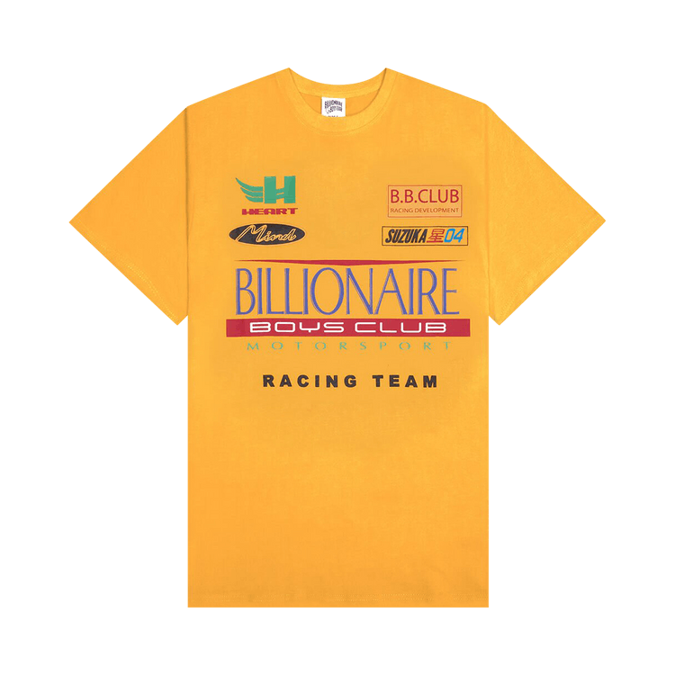 Billionaire Boys Club Racing Team T-Shirt "Amber Yellow"
