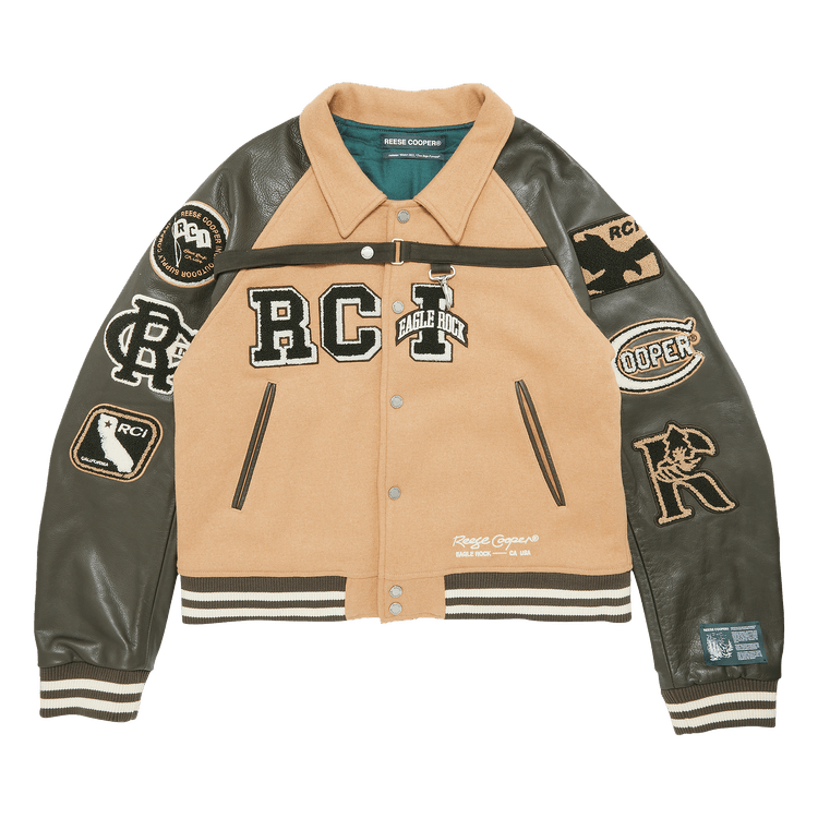 Reese Cooper Two Steps Varsity Jacket "Olive Green"