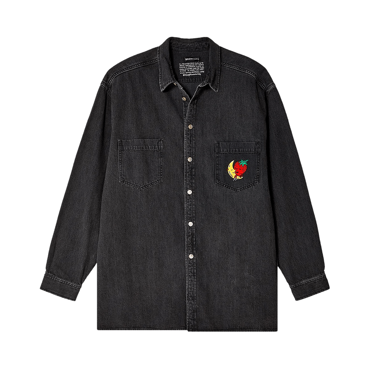 Sky High Farm Workwear x Balenciaga Lamb Denim Shirt "Black"