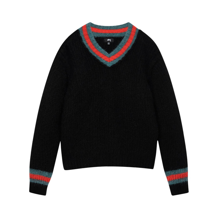 Stussy Mohair Tennis Sweater "Black"
