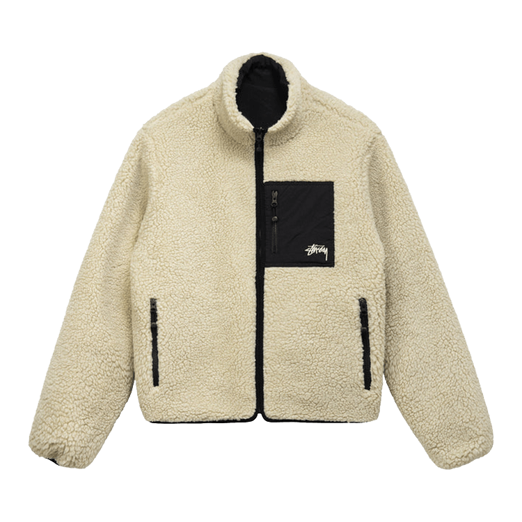 Stussy 8 Ball Sherpa Jacket "Natural"