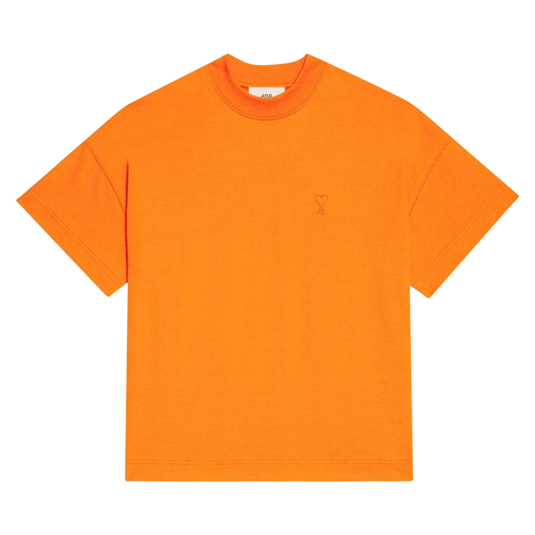 Ami Tonal Small ADC T-Shirt "Orange"