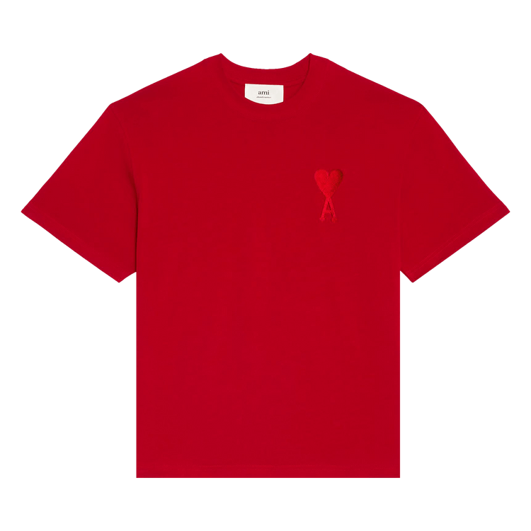Ami Tonal Big ADC T-Shirt "Red"