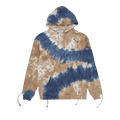 BLUEMARBLE Drawstring Hoodie "Brown/Blue Tie And Dye"