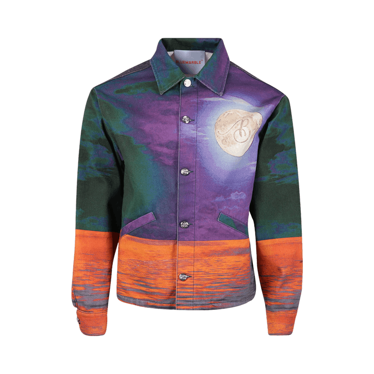 BLUEMARBLE Printed Denim Blouson "Multicolor"