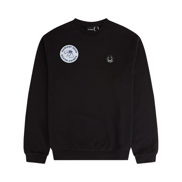 Fred Perry x Raf Simons Patched Sweatshirt "Black"