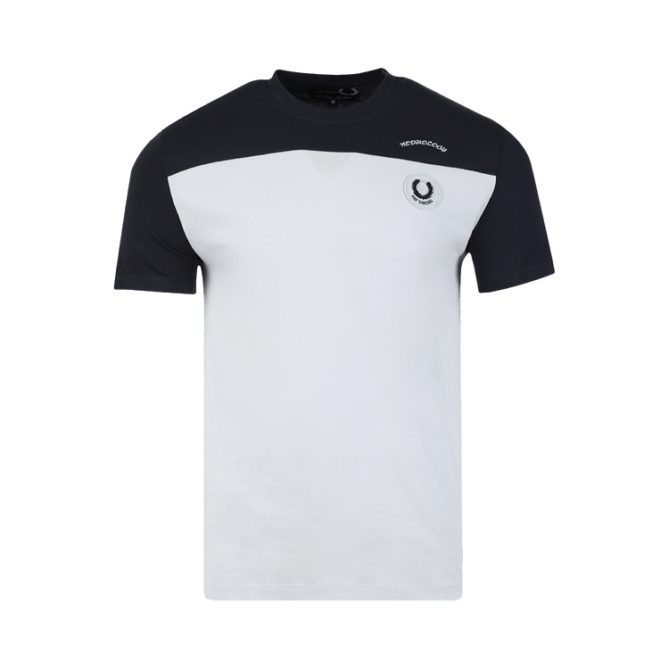 Fred Perry x Raf Simons Contrast Panel T-Shirt "Basalt Navy"