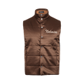 Nahmias Summerland Silk Puffer Vest "Brown"