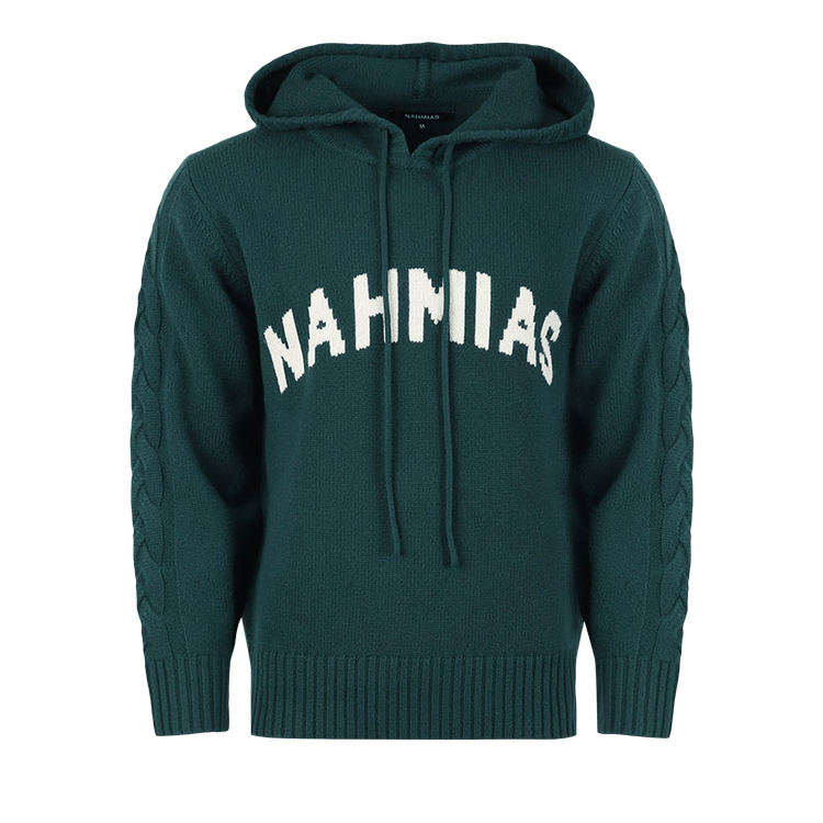 Nahmias Intarsia Hoodie "Green"
