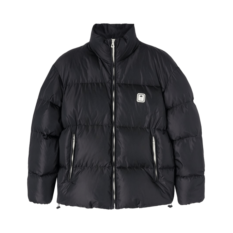 Palm Angels Logo Down Jacket "Black/White"