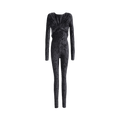 Saint Laurent Draped Catsuit "Black"