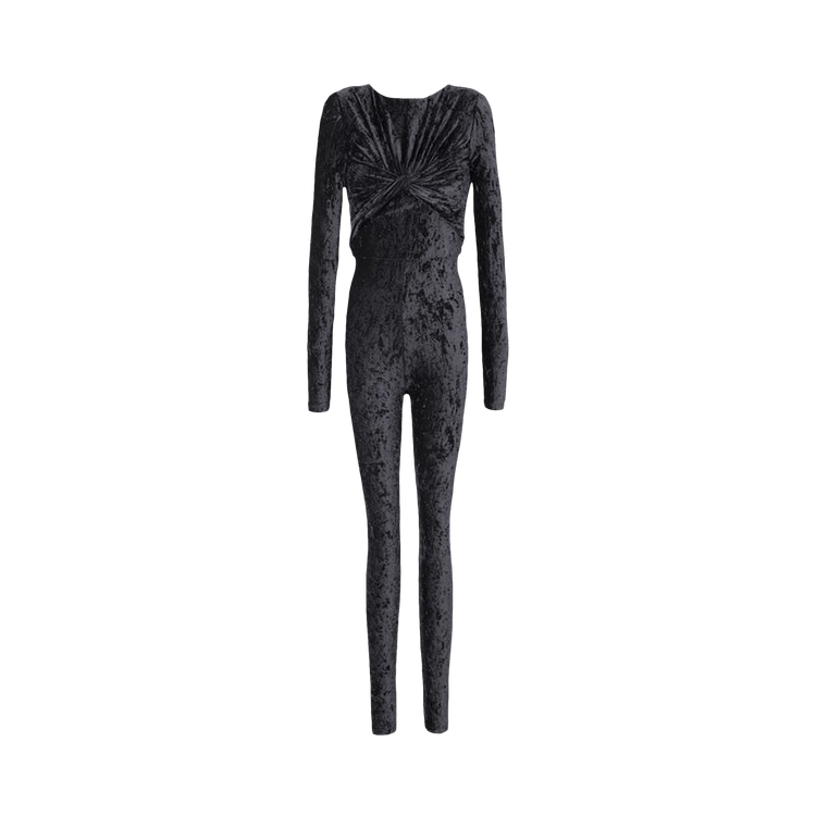 Saint Laurent Draped Catsuit "Black"