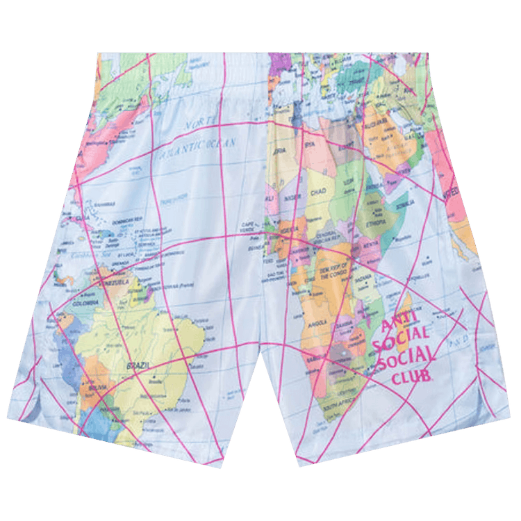 Anti Social Social Club Current Location Short "Multicolor"