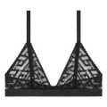 Versace La Greca Tulle Bralette "Black"