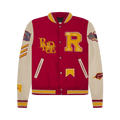 Rhude Bull Market Varsity Jacket "Red/Creme"