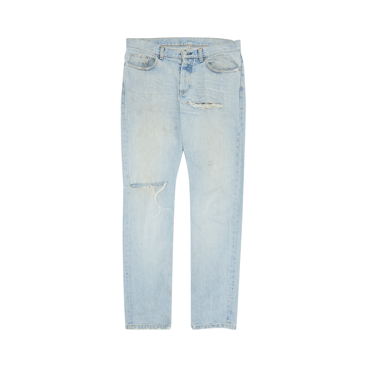 Vintage Helmut Lang Clean Broken Denim "Light Blue"