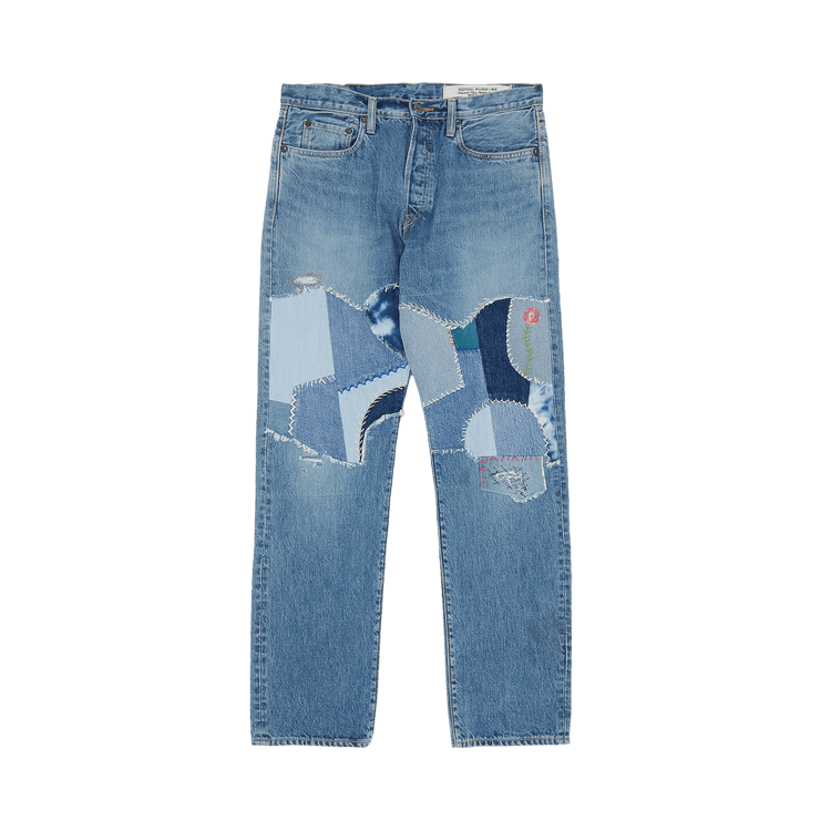 Kapital Patchwork Slim Jeans "Indigo"