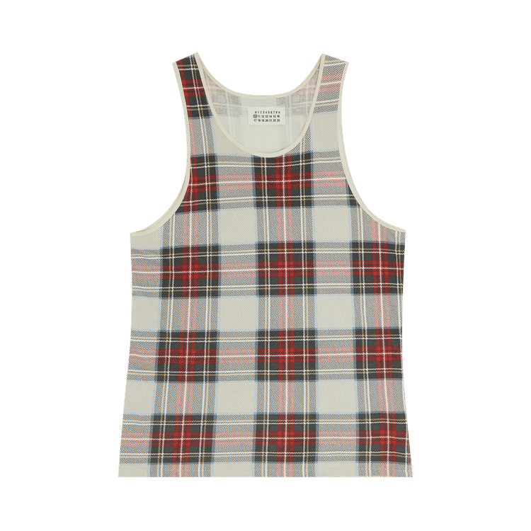Maison Margiela Tartan Print Sleeveless Top "Multicolor"