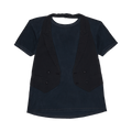 MM6 Maison Margiela Reconstructed Artisanal Vest T-Shirt 'Navy
