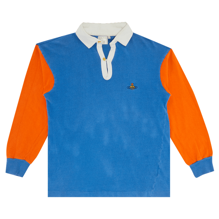 Vivienne Westwood Rugby Polo Shirt "Blue/Orange"
