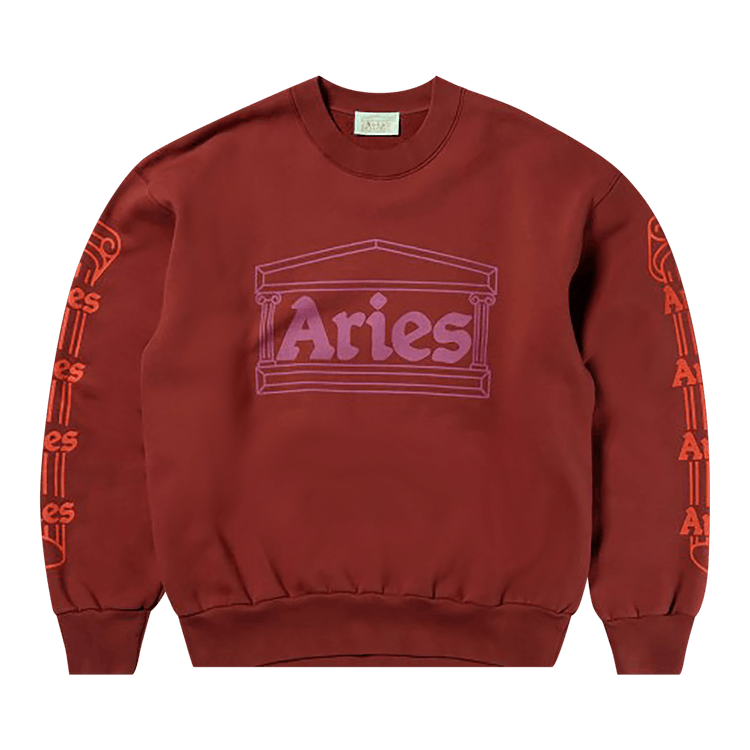 Aries Column Sweatshirt "Rosewood"