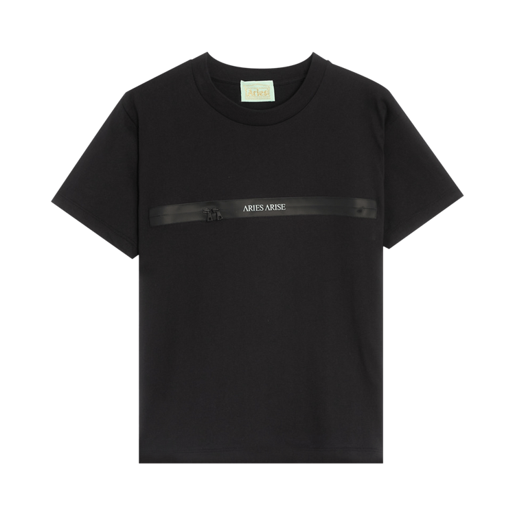 Aries Arise Shrunken Zip T-Shirt "Black"