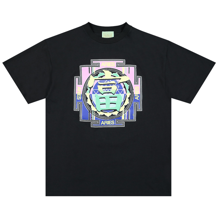 Aries Gong Temple T-Shirt "Black"